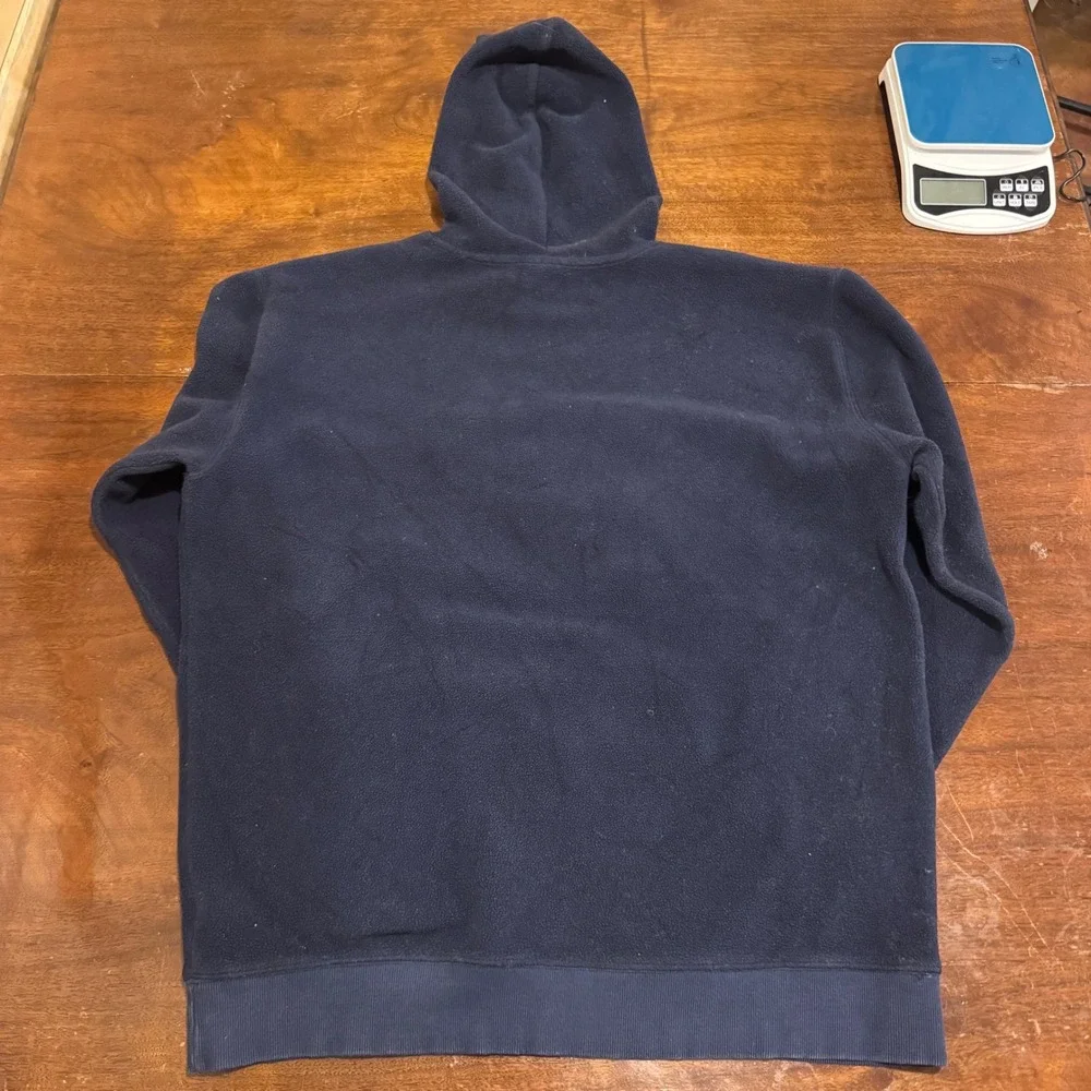 RVCA Griffin Fleece Heavyweight Soft Hoodie Navy Blue Graphic Winged Horse Large